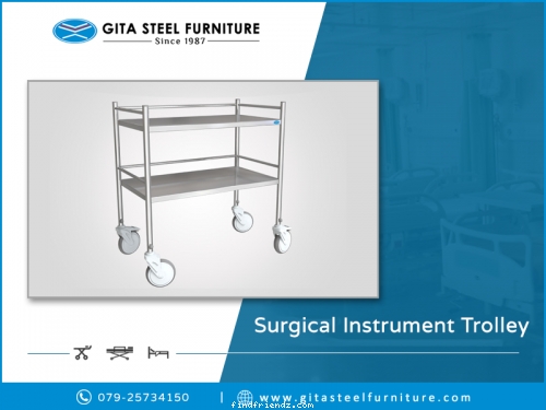Looking for OT Instrument Trolley? Check out Gita Steel Furniture for the best rates