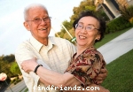 senior couple huggin