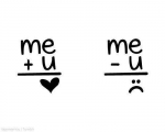 me + u = Love